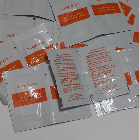 X60 individual wrapped Sally nail wipes clean prep - Picture 2 of 6
